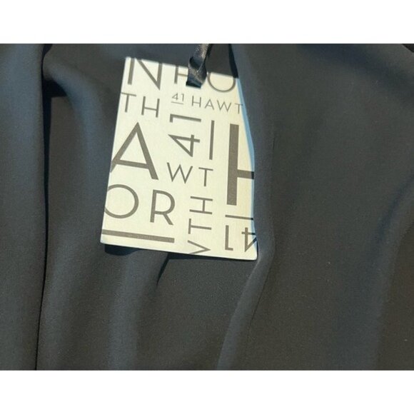 41 Hawthorn Black Sleeveless Keyhole Tie-Back Blouse Womens Top NWT - Picture 4 of 9
